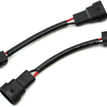 iJDMTOY (2) 9006/HB4/H10 to 5202/P13W Pigtail Wire Wiring Harness Adapters For Fog Light Conversion Retrofit