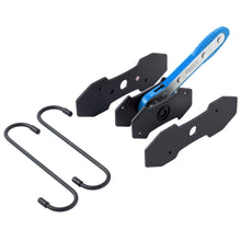 Brake Caliper Tool Set | Ratcheting Brake Piston Tool Kit with Ratchet Wrench & 2 Hanger Hooks | 360 Degree Brake Caliper Press Automotive Hand Tool for Brake Pads Bearings More, Blue