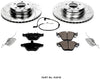 Power Stop K2918 Front Brake Kit with Drilled/Slotted Brake Rotors and Z23 Evolution Ceramic Brake Pads,Silver Zinc Plated