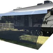 Tentproinc RV Awning Sun Shade 8'X15'3'' Black Mesh Screen Sunshade UV Blocker Complete Kits - 3 Years Limited Warranty