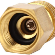 KIMISS Air Conditioner Connector, 1/4SAE Female to 1/2ACME Male Adapter Connector for R134A Car Air Conditioner