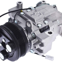 WFLNHB AC Compressor & A/C Clutch, A/C Ports 5 Grooves Replacement for Mazda 3 2004-2009 Mazda 3 Sport 2009 Mazda 5 2006-2010 2.0L 2.3L CO 10759C 58463 BP4S61K00 CC4361450E