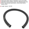 Fuel Hose Line, 1Meter/3.3ft AN16 Nylon Steel Oil Fuel Gas Line Braided Radiator Hose