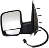 Dorman 955-1331 Driver Side Power Door Mirror - Folding for Select Ford Models, Black