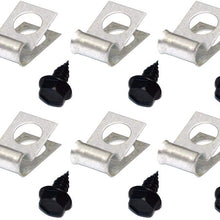 1/4 Brake Fuel Tube Set .25 Wrap Around Line Clamp Clip (10 Pack) with BOLTS (EB 0 4)