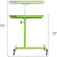 OEMTOOLS 24616 Portable Tear Down Tray | Perfect Work Surface for Mechanics and Home Garages | 55-Pound Capacity, Heavy Duty Steel Construction | Rubberized Corners Won’t Scratch Cars | Green