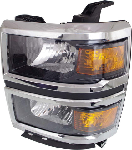 Garage-Pro Headlight for CHEVROLET SILVERADO 1500 14-15 LH Assembly Halogen WT/LT Models - CAPA