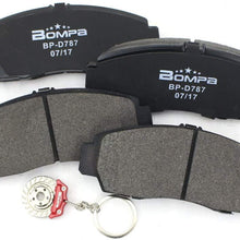 Bompa Premium Ceramic Disc Front Brake Pad Set Fit for Honda Civic 2005-2011/Honda Accord 2003-2012/Acura TL 1999-2008,etc