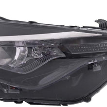 HEADLIGHTSDEPOT Headlight Bi-LED with Daytime Running Lights Right Passenger CAPA Compatible with 2017-2018 Toyota Corolla CE/L/LE/LE ECO