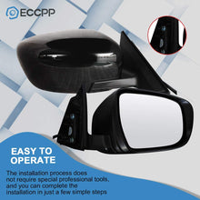 ECCPP Passenger Side Mirrors Right Side Rear View Mirrors Power Adjustment Manual Folding Door Mirror Replacement fit for 2017 2018 2019 Nissan Rogue 2018 Nissan X-Trail