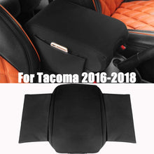 D-Lumina Center Console Cover Armrest Cushion Pad for Toyota Tacoma 2016 2017 2018 Armrest Pad, W/ 2-Side Storage Pockets, Neoprene, Waterproof, Black