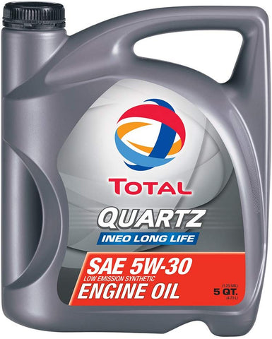 Total (188058-5QT Quartz INEO Long Life ACEA/API 5W-30 Engine Oil - 5 Quart