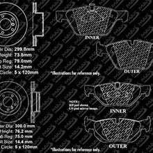 [Front + Rear] Max Brakes Premium XD Rotors with Carbon Ceramic Pads KT096223