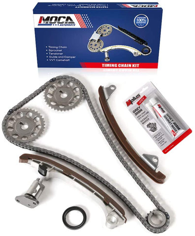 MOCA Timing Chain Kit for 2000-2006 Toyota Corolla & Toyota Celica Matrix & 2003-2006 Pontiac Vibe 1.8L L4 DOHC 16V 2ZZGE