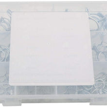 85 Pcs Double Wire Fuel Line Hose Tubing Spring Clips Clamp Assortment Kit for Motorcycle ATV(7 Size 6.7/9/11/13/16/18mm)