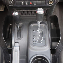 JeCar Gear Shift Storage Box Center Console Storage Auto Transmission Organizer Tray Interior Accessories for 2011-2018 Jeep Wrangler JK JKU, Black