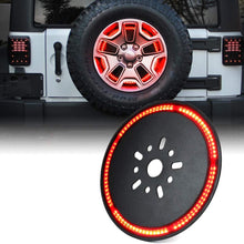 Xprite 14" Spare Tire Brake Light for 2007-2018 Jeep Wrangler JK, 3rd LED Rear Wheel Lights Third Tail Lamp