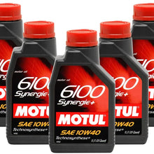 Motul 6100 Synergie+ 10W40 Engine Oil (5 Liters)