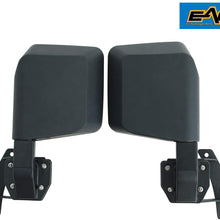 EAG Reflection Mirrors with Pillar Post Relocation Brackets Fit for 07-18 Jeep Wrangler JK
