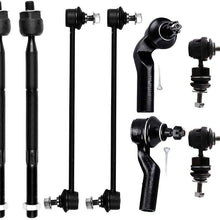 INEEDUP NEW 8 Set of Inner Tie Rod Ends Outer Tie Rod Ends Front Sway Bar End Links Rear Sway Bar End Links Compatible with for 2004-2009 for Mazda 3 2006-2014 for Mazda 5