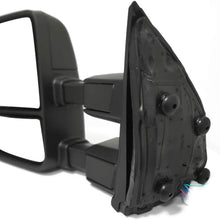 AERDM New Towing Mirror Black Housing with Temperature sensor Fit 1999-2016 Ford Super Duty F-250 F-350 F-450 F-550 with Turn Signal and Auxiliary Lamp