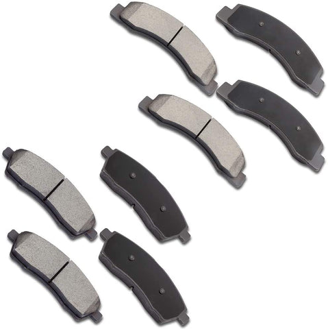 Ceramic brakes Pads,OCPTY Quick Stop Front Rear Brake Pad fit for 2000 2001 2002 2003 2004 2005 Ford Excursion,1999-2004 Ford F-250 Super Duty,1999-2004 Ford F-350 Super Duty