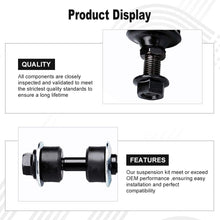 LSAILON 4pcs Front Sway Bar End Links Rear Sway Bar End Links Rear Sway Bar End Links Kit Fit for 2008-2009 Chevrolet Trailblazer 2008-2009 GMC Envoy