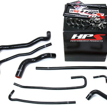 HPS 57-1316-BLK Black Silicone Radiator Coolant/Heater Hose Kit