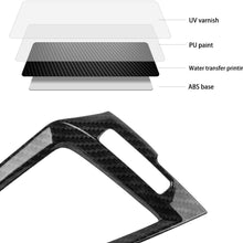 Thenice for 10th Gen Civic ABS Carbon Fiber Style Center Consoles Air Vent Wind Outlet Trims Interior Decoration Stickers for Honda Civic 2016 2017 2018 2019 2020