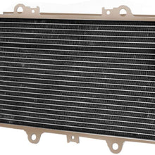 ALLOYWORKS Replacement Aluminum Radiator For Yamaha Quad Grizzly 660 YFM660F ATV 2002-2008