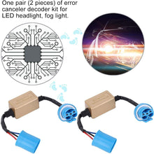 Hlyjoon Car Error Free Decoder 2pcs C16 9004/9007 LED Canbus Headlight Decoder Device Anti-Flicker Resistors Error Canceller Car Vehicles LED Headlight Decoder