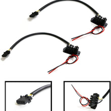 iJDMTOY (2) Power Cord Adapters For Hella 5DV 008 290-00 Headlight HID Unit Igniter Ballast