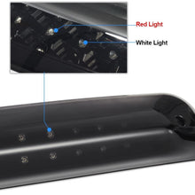 Partsam High Mount 3rd Third Brake Light Replacement for Dodge Ram 2009-2017 1500 2500 3500 Red/White 27 LED Rear Cab Roof Center Mount Tail Cargo Lights Lamps Smoke Lens Black Housing Waterproof