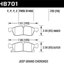 Hawk Performance HB701Y.723 Street Brake Pad
