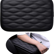 Pengxiaomei Center Console Pad, Black Car Armrest Pad Car Armrest Seat Box Cover Protector for Most Vehicle, SUV, Truck, Car