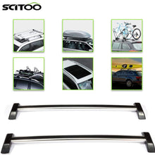SCITOO fit for 2006 2007 2008 2009 2010 for Hummer H3 Aluminum Alloy Roof Top Cross Bar Set Rock Rack Rail