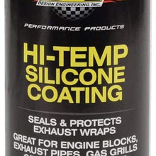 Design Engineering 010300 High-Temperature Silicone Coating Spray Assortment Case - 2 Cans Each of Black, Aluminum, and White