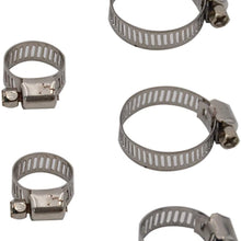 RJJX 50PCS/Set Multi Size Stainless Steel Hoop Clamp Hose Clamp Automotive Pipes Clip Fixed Tool (Color : 1)