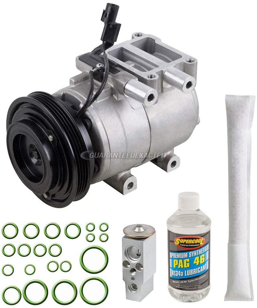 For Hyundai Accent 1.6L 2001 2002 AC Compressor w/A/C Repair Kit - BuyAutoParts 60-82767RK New