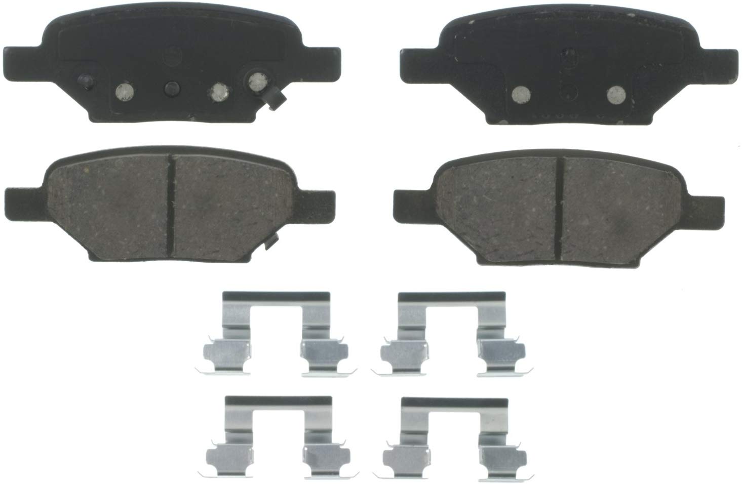 Wagner QuickStop ZD1033A Ceramic Disc Pad Set Includes Pad Installation Hardware, Rear