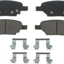 Wagner QuickStop ZD1033A Ceramic Disc Pad Set Includes Pad Installation Hardware, Rear