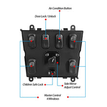 Power Window Switch 1638206610 Compatible with Mercedes Benz W163 ML320 ML430 ML500 ML55 AMG 1998-2003 Mirror Switch Door Lock