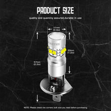 MAXGTRS H1 LED Fog Light CREE Chip,with Condenser Lens,High Performance 1:1 Design - 6000k Xenon White LED Fog Lamp