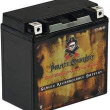 Replacement YTX14L-BS Powersport Battery- Replaces PTX14L-BS, ATX14LBS, HDX14L, ETX14L- Sealed AGM Battery- Pirate Battery