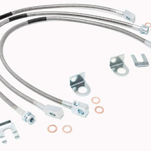 Rough Country 89715 Extended Stainless Brake Lines Front/Rear fits 1987-2006 Jeep Wrangler TJ YJ | 84-01 Cherokee XJ