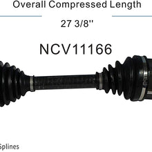 GSP NCV11166 CV Axle Shaft Assembly for Select 2013-18 Ford Escape and 2013 Lincoln MKZ - Front Left (Driver Side)