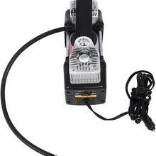 Qiilu Portable Electric Auto Car Tire Inflator Pump Compressor Air Inflator Pump Portable Cylinder 150 PSI Air Compressor 12V Car Auto Pump Tire Inflator