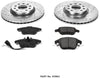 Power Stop K2963 Front Brake Kit with Drilled/Slotted Brake Rotors and Z23 Evolution Ceramic Brake Pads