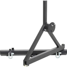 Smittybilt 76651D SRC Classic Rear Bumper with D-Ring Mounts, Hitch and Tire Carrier for 1976-2006 Jeep Wranglers