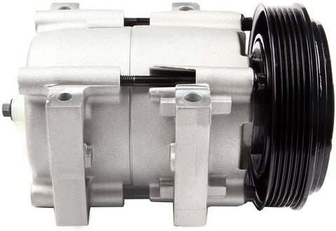 SCITOO A/C Compressor Pump Compatible with CO 101220C for 1990-1995 for Ford F-150 F-250 F-350 F-53 4.9L 7.5L